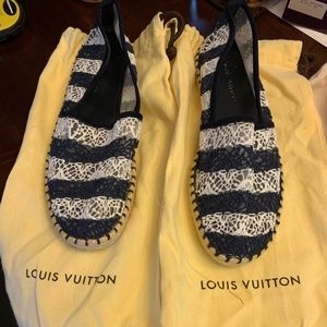 Louis Vuitton lace flats